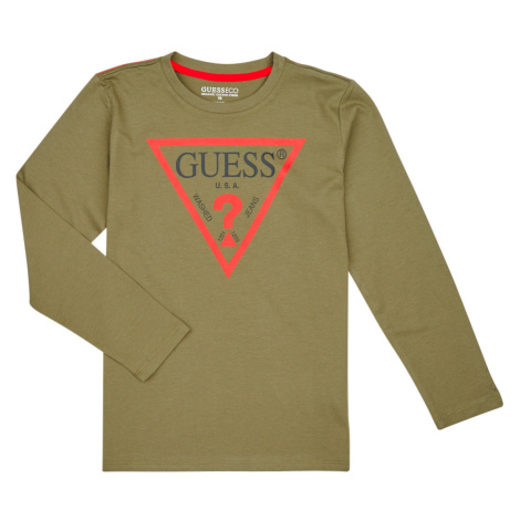 Guess  LS T SHIRT CORE  Tričká s dlhým rukávom Kaki