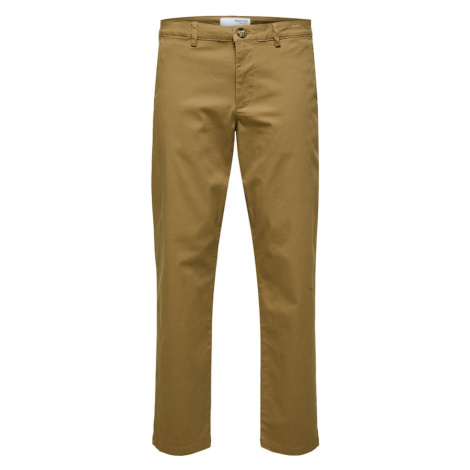 SELECTED HOMME Chino nohavice 'New Miles'  hnedá