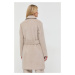 Vlnený kabát Armani Exchange béžová farba, prechodný, dvojradový