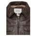 Bunda Camel Active Leather Blouson Dark Brown