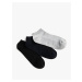 Koton Men's Basic 3-Piece Booties Socks Set Multi Color