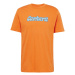 Carhartt WIP Tričko  azúrová / kráľovská modrá / oranžová