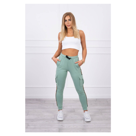 Cargo trousers dark mint