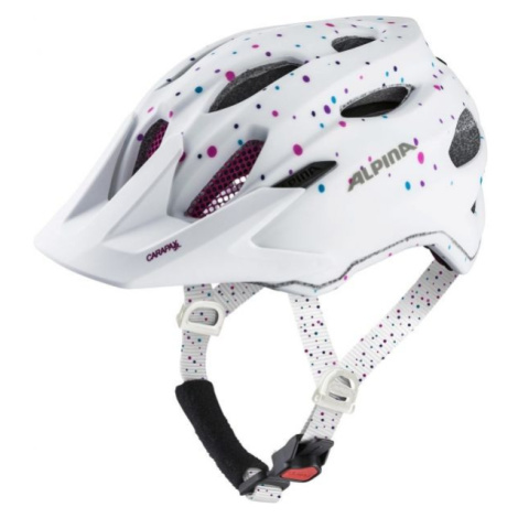 Alpina Sports CARAPAX JR. Juniorská cyklistická prilba, biela, veľkosť