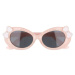 Sunmania Béžovo-biele bodkované slnečné okuliare pre deti &quot;Sweet&quot; 393702152