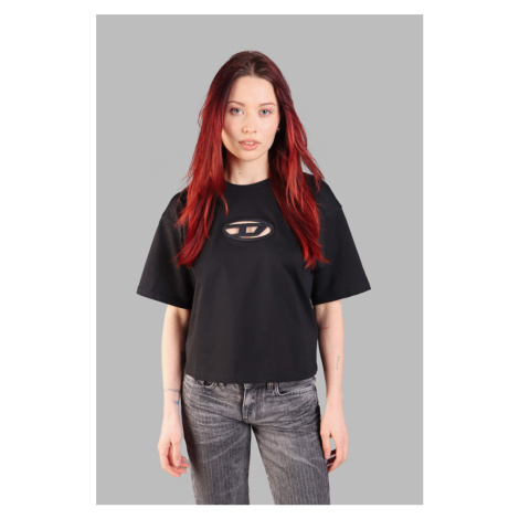 Tričko Diesel T-Buxt-Crop-Od T-Shirt Black