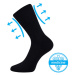 Lonka Finego Unisex ponožky s voľným lemom - 3 páry BM000001470200101092 tmavo modrá