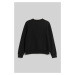 Mikina Karl Lagerfeld Rhinestone Logo Sweatshirt Black