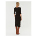 Bruuns Bazaar Úpletové šaty Rivers Ilene BBW3566 Čierna Slim Fit