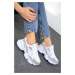 Soho White-Lilac Women's Sneakers 17226