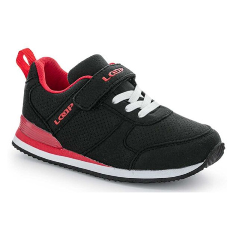 Detská voľnočasová obuv LOAP ACTEON čierna/červená