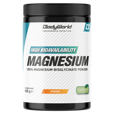 BodyWorld Magnesium Bisglycinate 420 g pomaranč