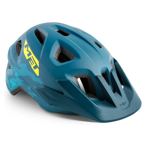 Children's helmet MET Eldar Camo blue