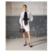 Šaty Karl Lagerfeld Huns Pick Kl Necktie Dress Biela