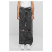 Women's Distressed 90's Wide Jeans - Black