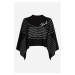 Sveter Karl Lagerfeld Scarf Fashion Sweater Black