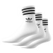 Ponožky ADIDAS ORIGINALS 3 PACK-MID CUT CRW SCK-WHITE BLACK