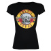 Tričko metal ROCK OFF Guns N' Roses Logo Skinny Čierna