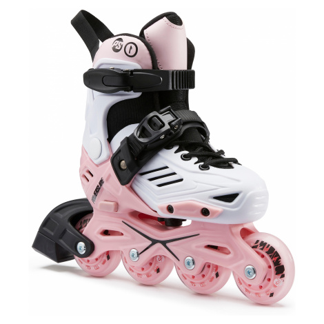 POWERSLIDE Detské kolieskové korčule Powerslide Khaan Ltd bielo-ružové