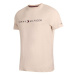 Tommy Hilfiger CN SS TEE LOGO Pánske tričko, béžová, veľkosť
