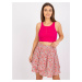 FUCHSIOVÝ CROP TOP S GOMBÍKMI RILEY -RV-TP-7528.11X-FUCHSIA PINK