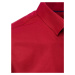 Vínová jednofarebná pánska košeľa DX2431