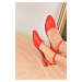 Fox Shoes Women's Red Flat Shoes