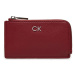 Calvin Klein Puzdro na kreditné karty Ck Daily Zip Cardholder W/Chain K60K612281 Červená