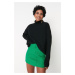 Trendyol Black Wide Pattern Soft Texture Knitted Sweater