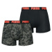 Puma MEN CAMO BOXER 2P Pánske boxerky, čierna, veľkosť