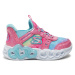 Skechers Sneakersy Infinite Heart Lights 303755N/PKMT Strieborná