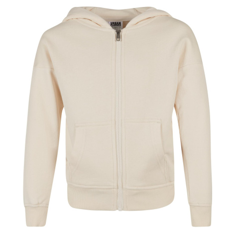 Girls' Organic Zipper Terry Hooded Whitesand Urban Classics