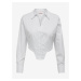 White Ladies Shirt with Corset ONLY Agla - Women