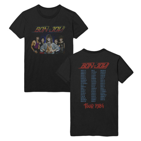 Bon Jovi tričko Tour '84 Čierna