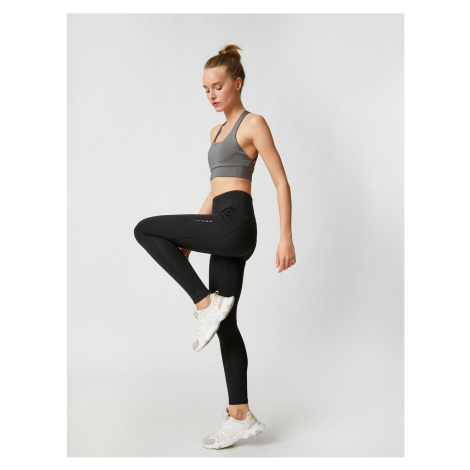 Koton Athletic Leggings High Waist with Stitching Detail.