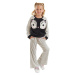 Denokids Twin Ceylan Girls' Velvet Tracksuit Set