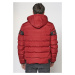 KOROSHI Zimná bunda  červená / čierna