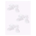 Yoclub Dievčenské ponožky s volánikmi 3Pack SKA-0119G-010J-002 White 6-9 měsíců
