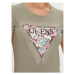 Guess Tričko Cherry Flower W4YI26 J1314 Zelená Slim Fit