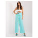 Summer trousers made of mint fabric