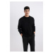 DEFACTO Oversize Fit Wide Pattern Crew Neck Knitwear Sweater