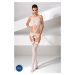 Passion BS047 white - Bodystocking Farba: Biela