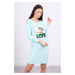 Dress with love mint print