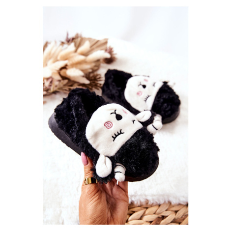 Baby lamb slippers Black Hollie