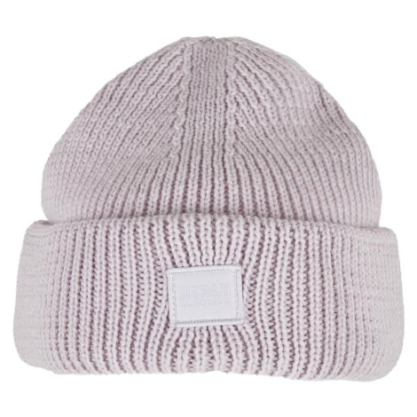 Knitted woolen hat - lilac Urban Classics