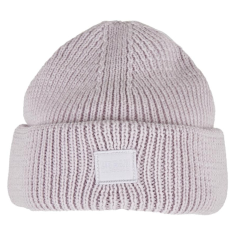 Knitted woolen hat - lilac