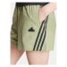 Adidas Športové kraťasy Future Icons 3-Stripes IW7707 Zelená Loose Fit