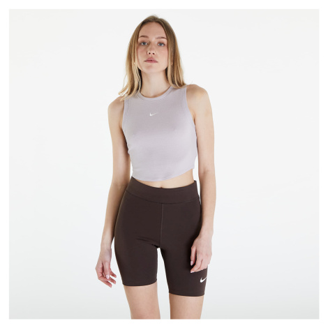 Nike Sportswear Essentials Women's Ribbed Cropped Tank Platinum Violet/ Sail