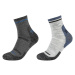 Skechers  2PPK Men Trail Wool Quarter Socks  Športové ponožky Šedá