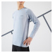 Pánske tenisové tričko Thermic s dlhými rukávmi svetlosivé